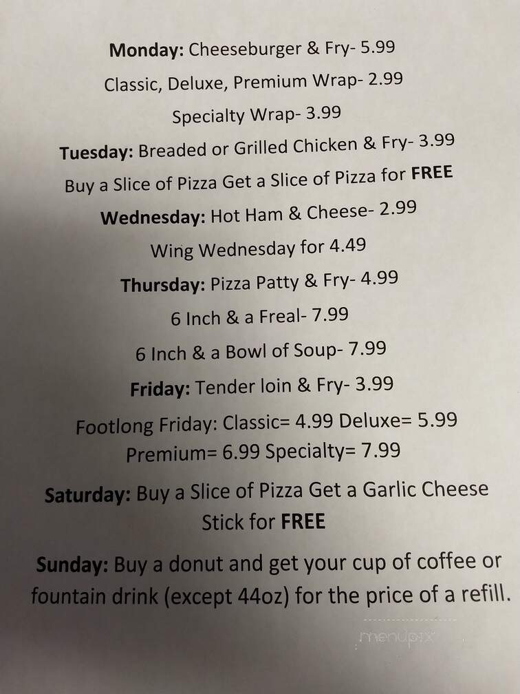Station - Fort Dodge, IA menu_pic