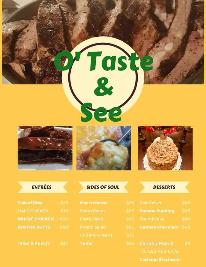 O'Taste & See - Birmingham, AL menu_pic