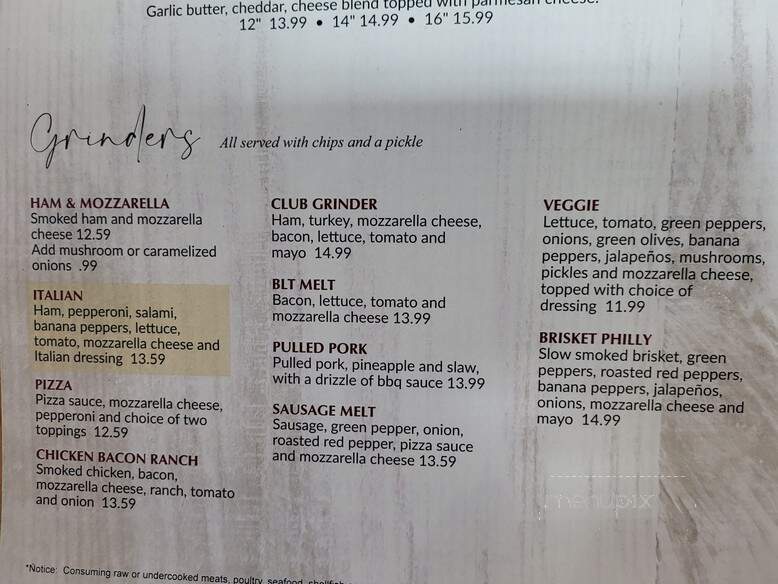Jack's Log Cabin - Liberty Center, OH menu_pic