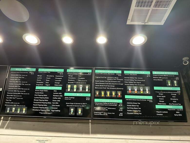 The Boba Cafe - Woodland Hills, CA menu_pic
