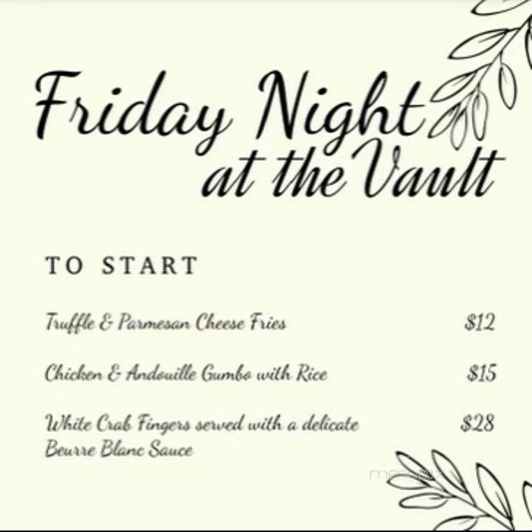 The Vault Nola - New Orleans, LA menu_pic