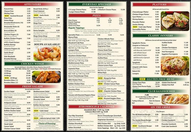 Roma Pizza - Dover, DE menu_pic