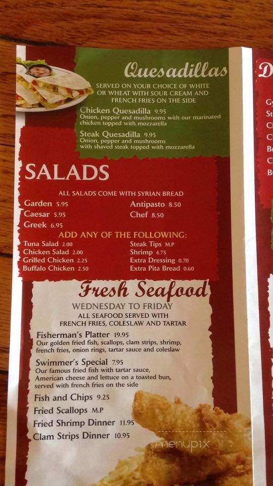 Bakers Corner Pizza - Seekonk, MA menu_pic