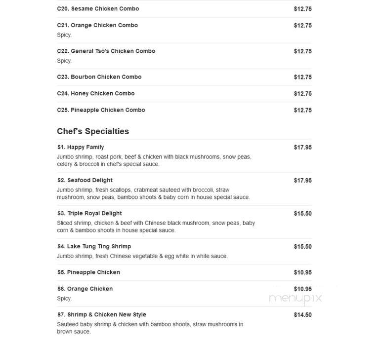 Shek's Chinese Express - Portsmouth, VA menu_pic
