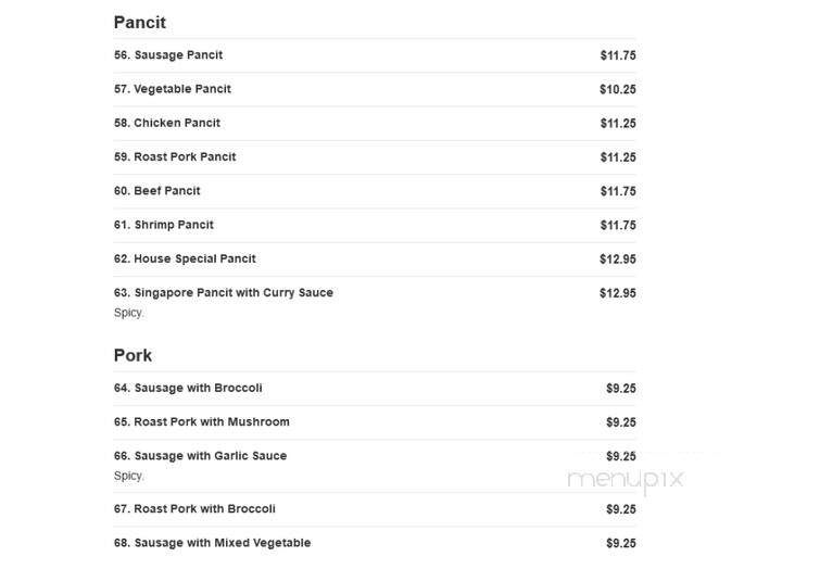 Shek's Chinese Express - Portsmouth, VA menu_pic