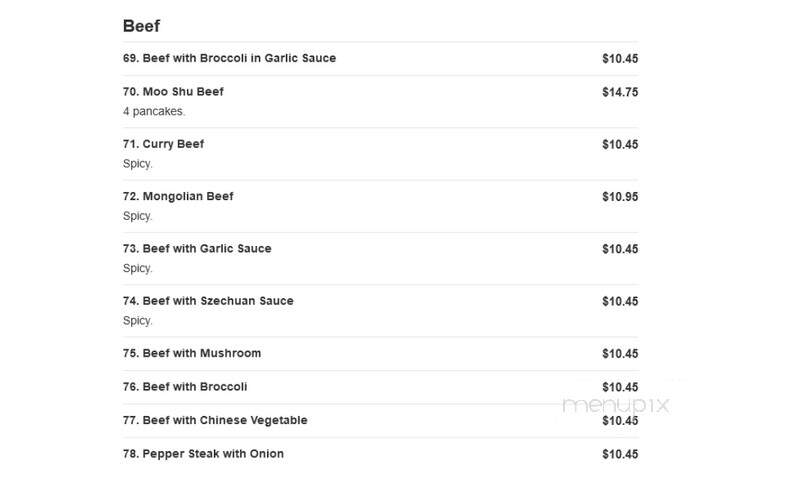 Shek's Chinese Express - Portsmouth, VA menu_pic