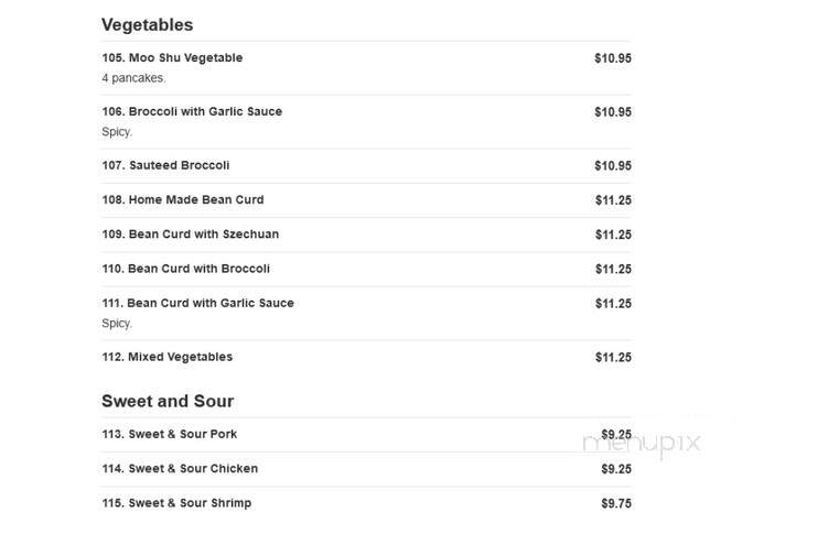 Shek's Chinese Express - Portsmouth, VA menu_pic