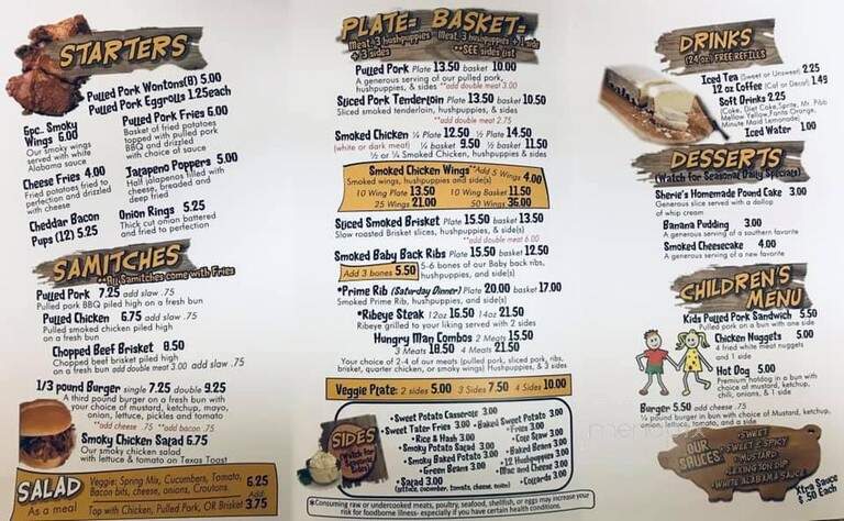 Russell's Smokin' Good BBQ - Kershaw, SC menu_pic