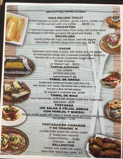 El Meson Chapin - Fort Worth, TX menu_pic