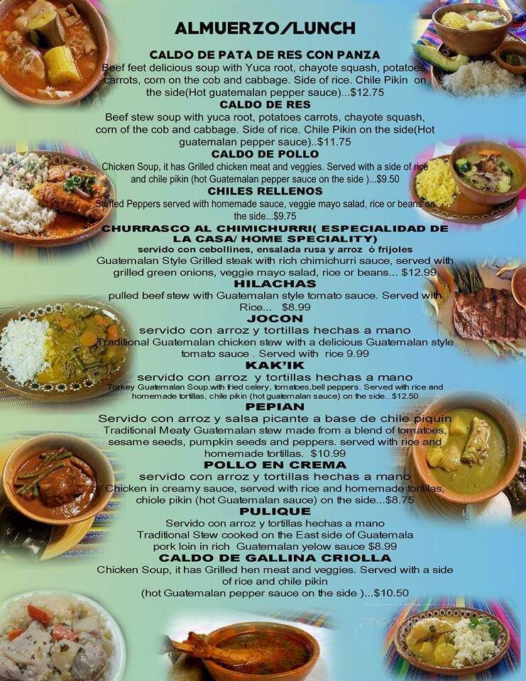 El Meson Chapin - Fort Worth, TX menu_pic