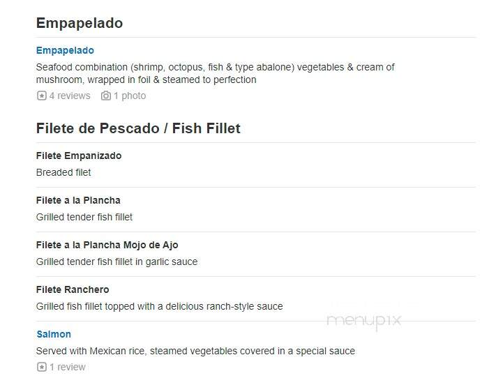 Chilli Peppers Mexican Restaurant & Seafood - Camarillo, CA menu_pic