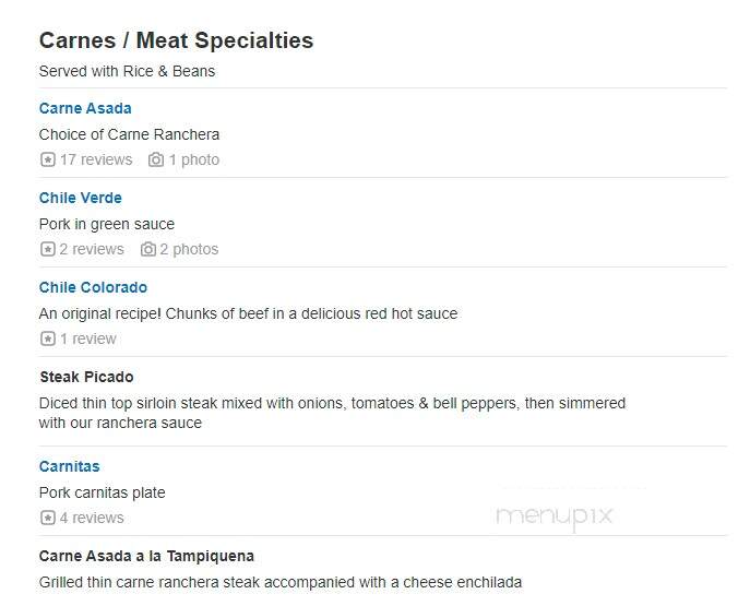 Chilli Peppers Mexican Restaurant & Seafood - Camarillo, CA menu_pic