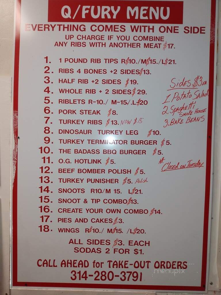Barbeque Shack - St. Louis, MO menu_pic