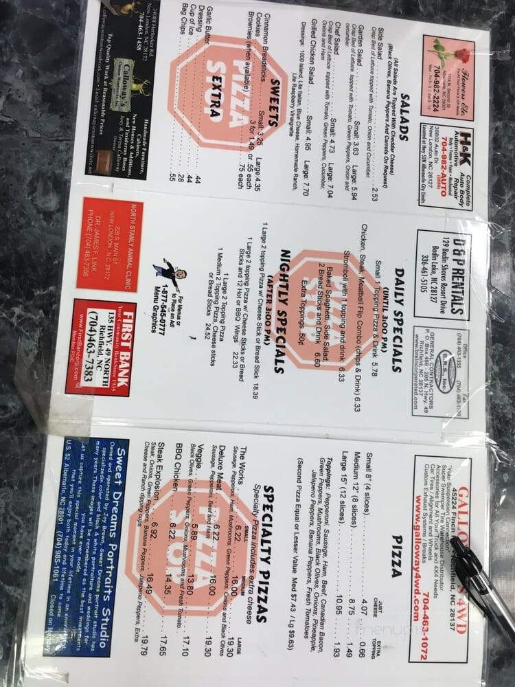 Pizza Stop - Richfield, NC menu_pic