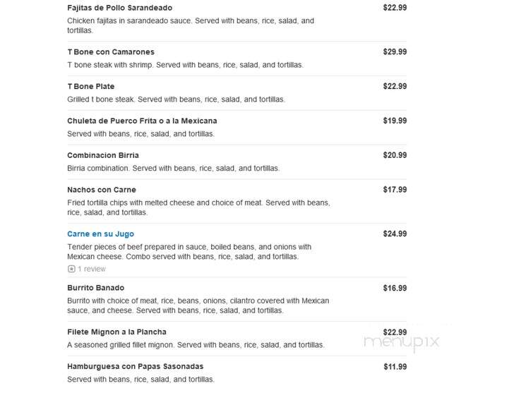 Uruapan Restaurant - Baldwin Park, CA menu_pic