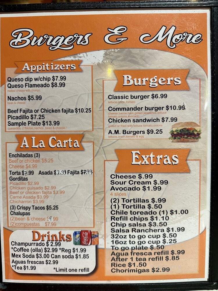 Karolina's Mexican Food - San Antonio, TX menu_pic