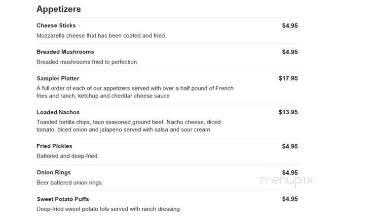 Hubz Kitchen - New Kensington, PA menu_pic