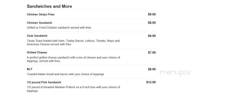 Hubz Kitchen - New Kensington, PA menu_pic