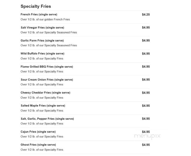 Hubz Kitchen - New Kensington, PA menu_pic