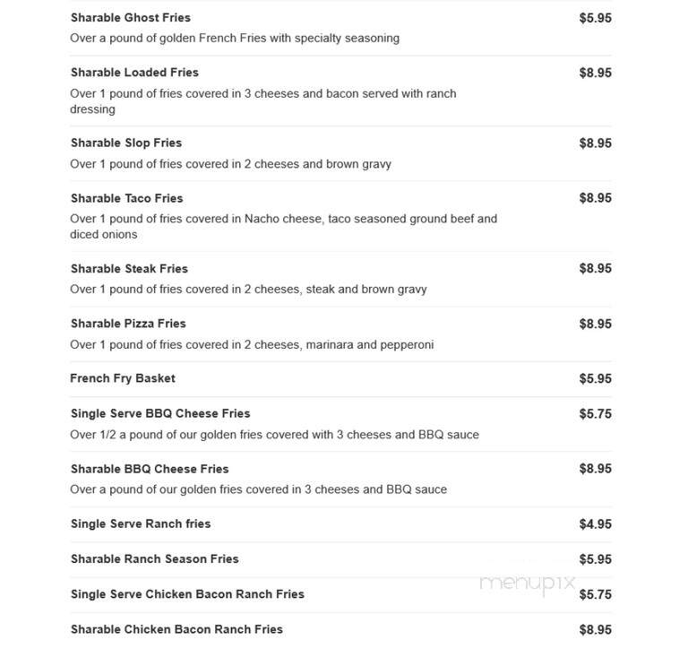 Hubz Kitchen - New Kensington, PA menu_pic