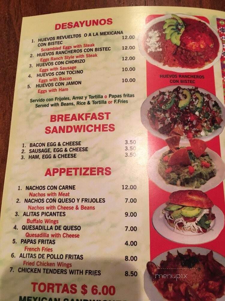 Paraiso Restaurant - Bridgeport, CT menu_pic