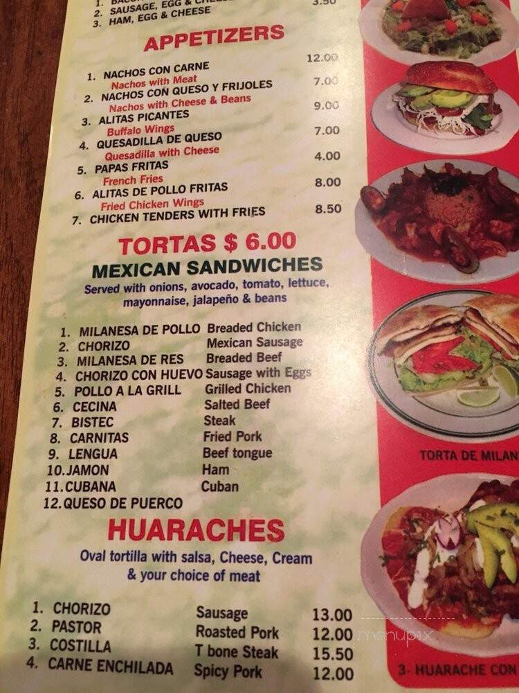Paraiso Restaurant - Bridgeport, CT menu_pic