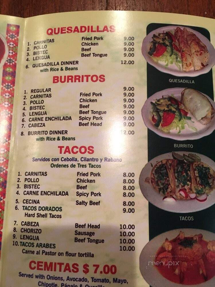 Paraiso Restaurant - Bridgeport, CT menu_pic