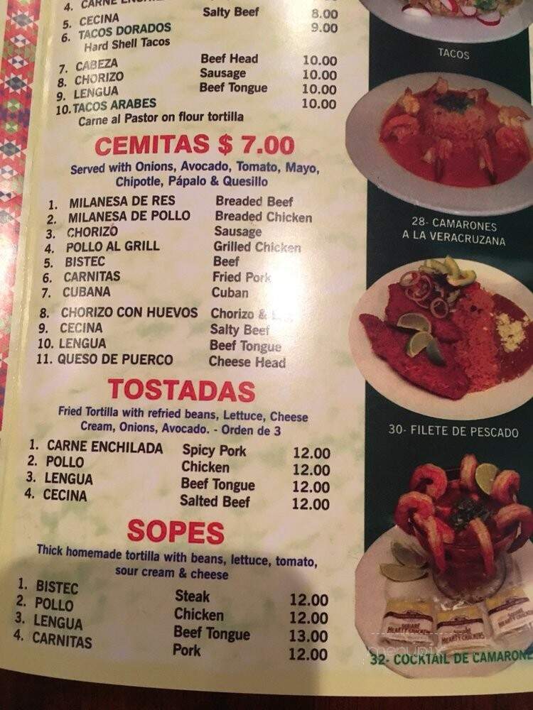 Paraiso Restaurant - Bridgeport, CT menu_pic