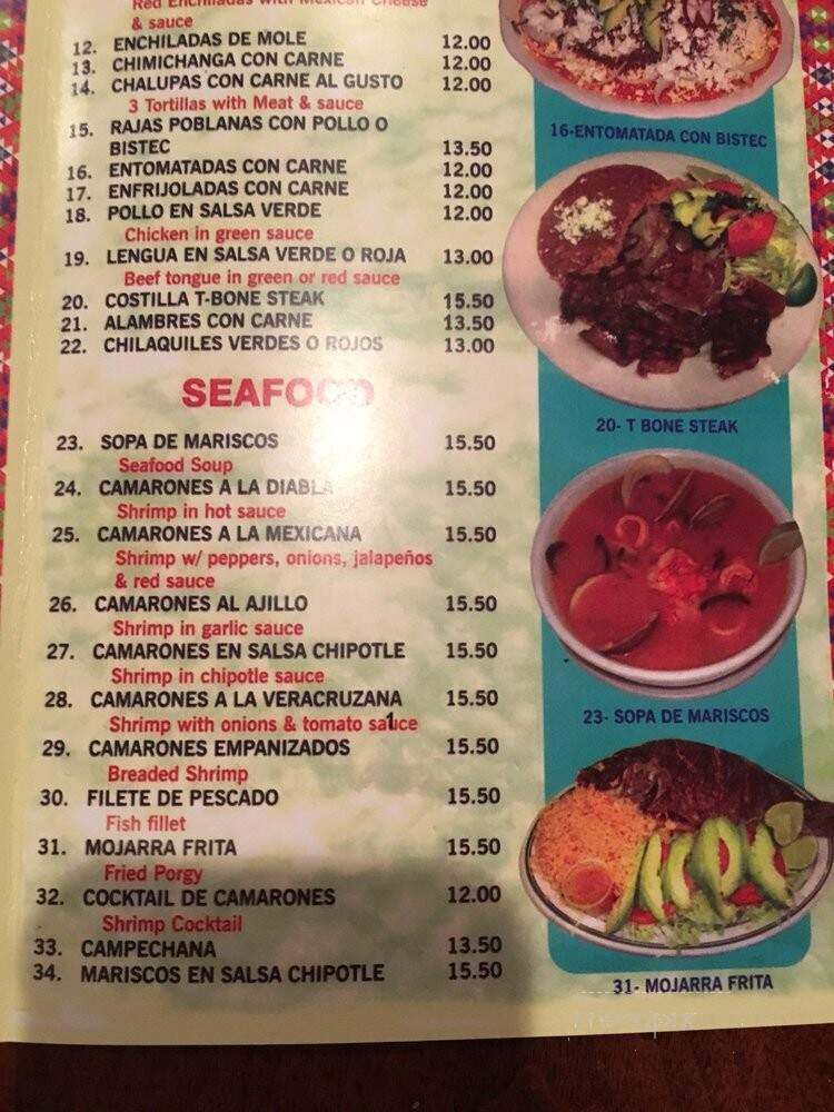 Paraiso Restaurant - Bridgeport, CT menu_pic