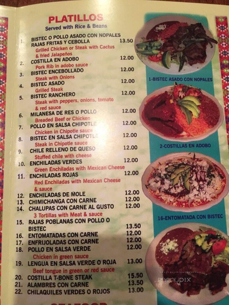 Paraiso Restaurant - Bridgeport, CT menu_pic