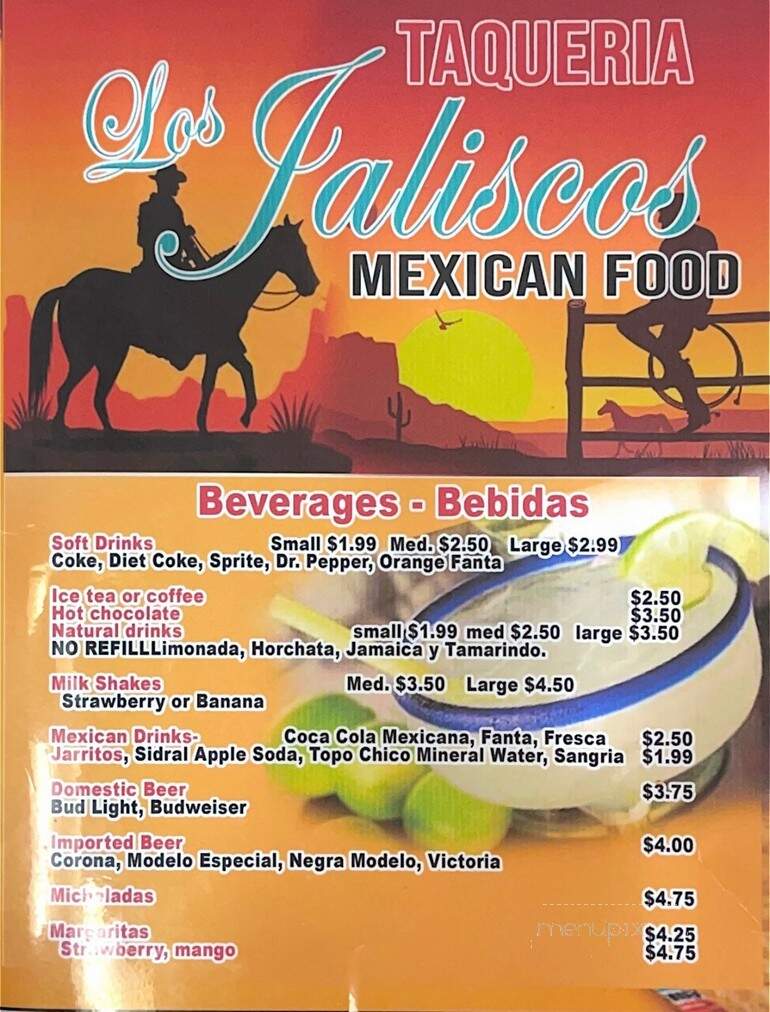 Taqueria Los Jaliscos Mexican - Houston, TX menu_pic