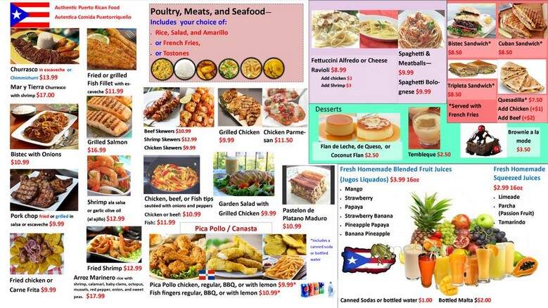 Coqui Restaurant - Lilburn, GA menu_pic