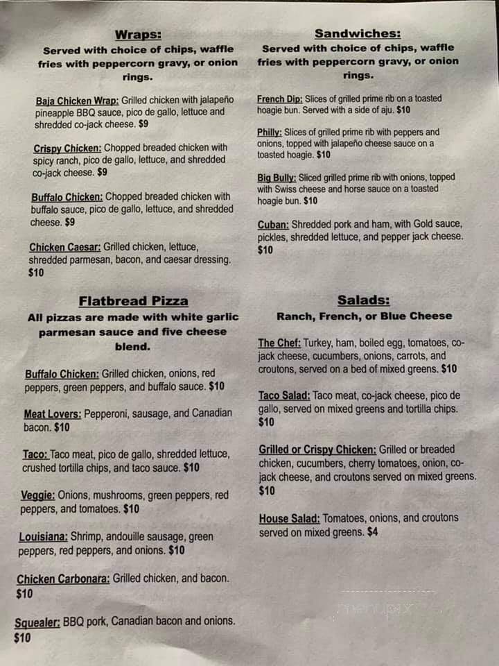 Hub Bar - Grand Forks, ND menu_pic
