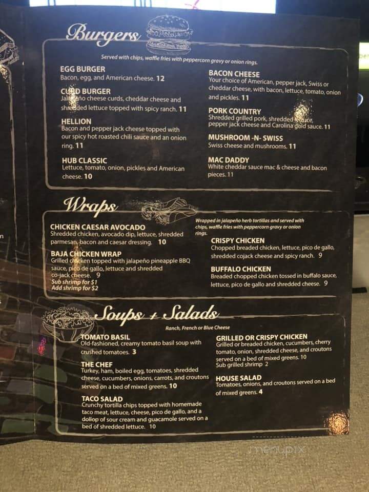 Hub Bar - Grand Forks, ND menu_pic