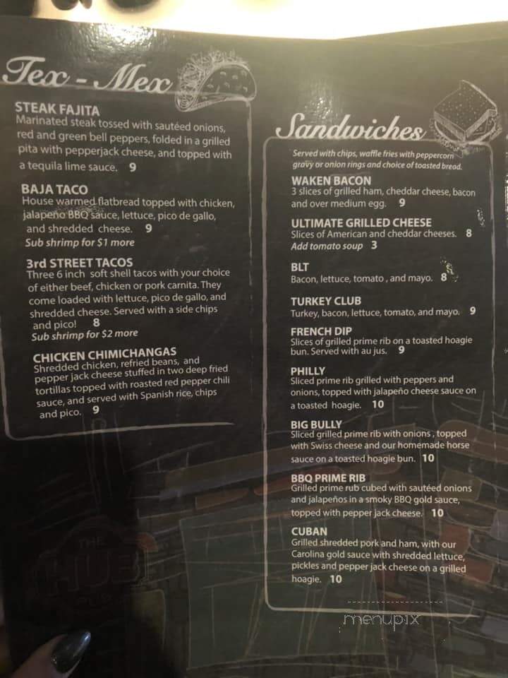 Hub Bar - Grand Forks, ND menu_pic