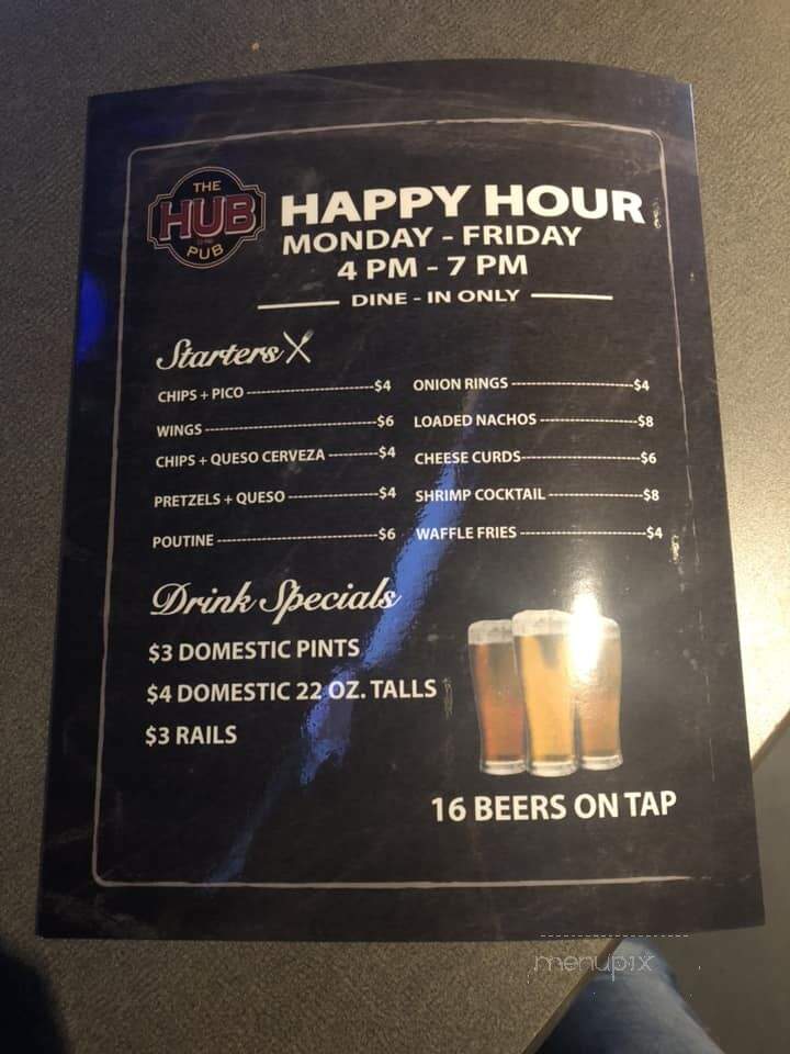 Hub Bar - Grand Forks, ND menu_pic