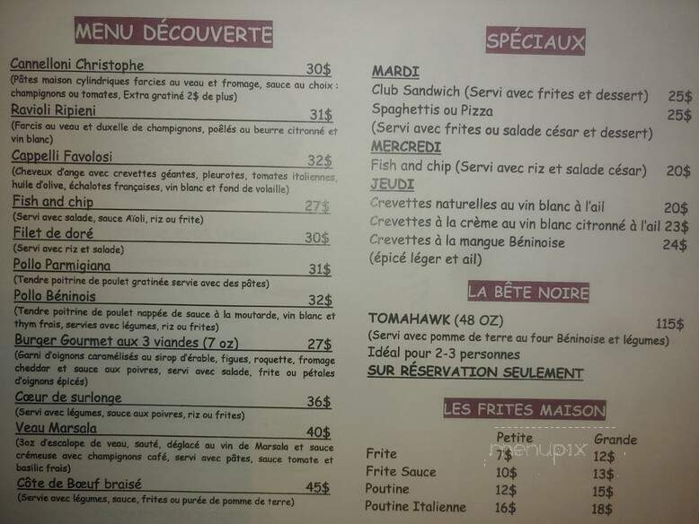 Restaurant Le Beninois - Disraeli, QC