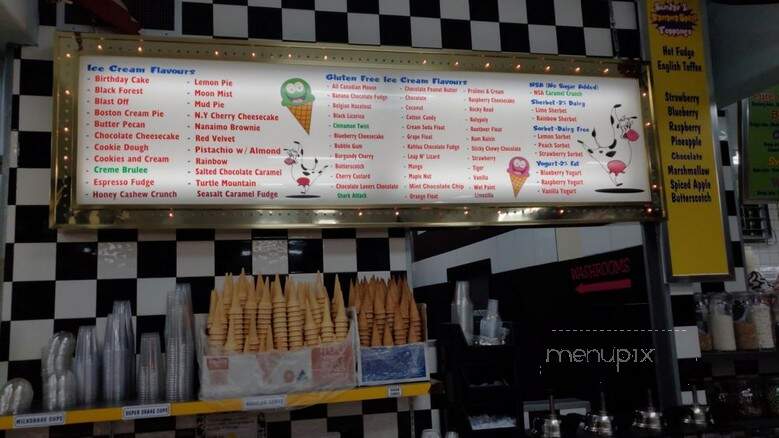 Big Moo Ice Cream Parlour - Sylvan Lake, AB menu_pic