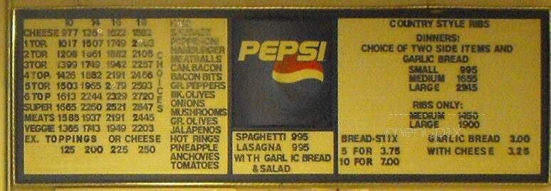 Barry's South Pizza & Wings - Indianapolis, IN menu_pic