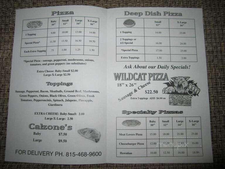 Silvano's - Manteno, IL menu_pic
