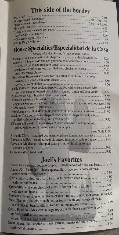 La Cocina Macias - Kankakee, IL menu_pic