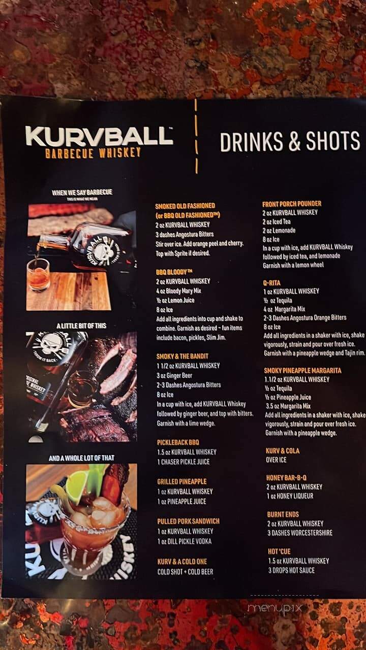 Club Forty - Washington, PA menu_pic