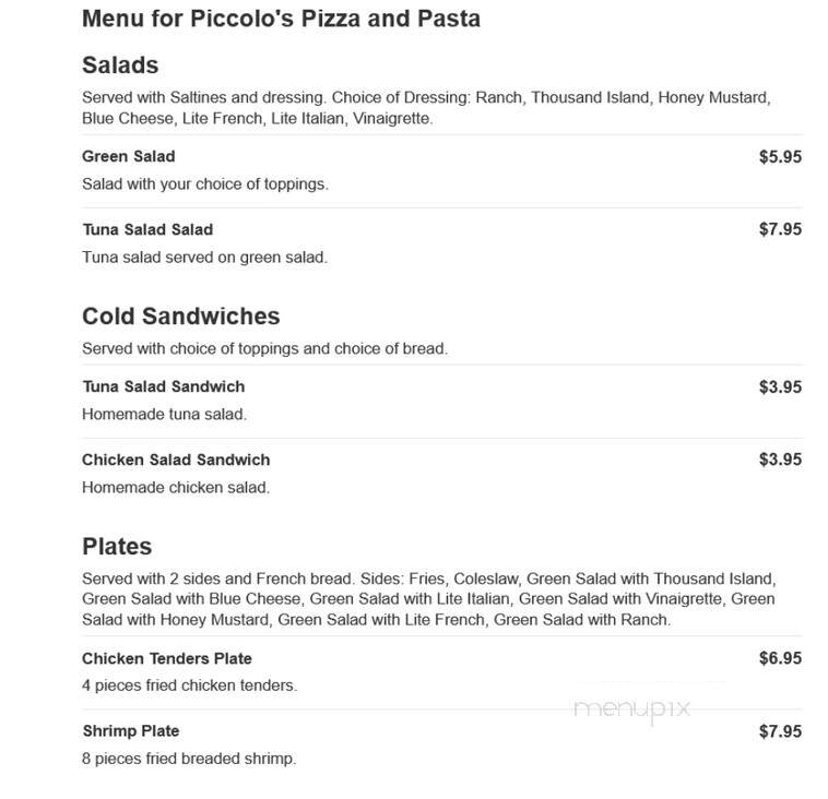 Piccolo's Pizza & Pasta - Atlanta, GA