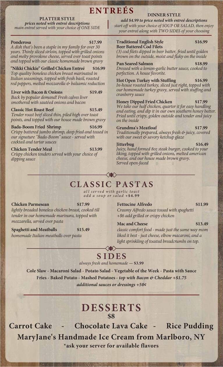 Laura's Family Restaurant - Poughkeepsie, NY menu_pic