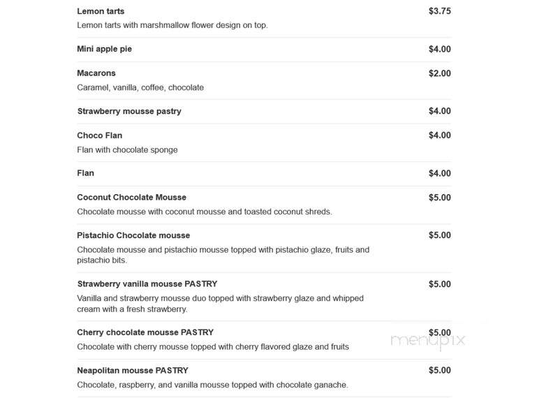 Flores Sweets Bakery - Brooklyn, NY menu_pic