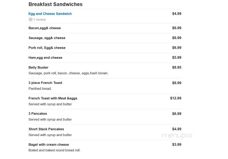 Katz Luncheonette - Highlands, NJ menu_pic