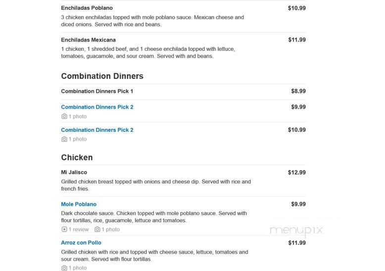 El Rodeo - Mentor, OH menu_pic