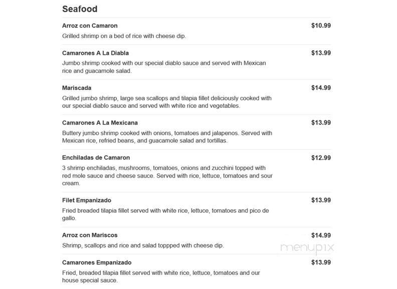 El Rodeo - Mentor, OH menu_pic