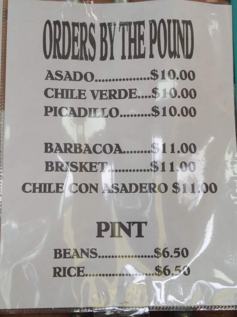 Agm Tamale & Tortilla Factory - Odessa, TX menu_pic