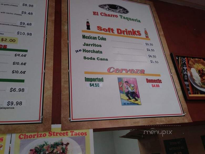 El Charro Taqueria & Bakery - Roseville, CA menu_pic